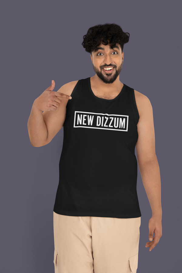 New Dizzum Black Men's Tank Top